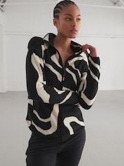 Black/White Outdoor Lightweight Fleece - Image 2 of 8