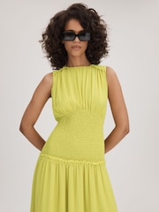Florere Smocked Waist Midi Dress - Image 1 of 6