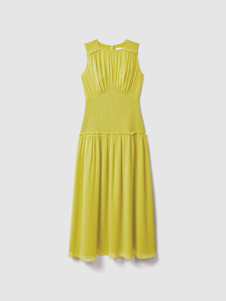 Florere Midikleid mit gesmokter Taille - Bild 2 von 6 Florere Midikleid mit gesmokter Taille - Bild 2 von 6