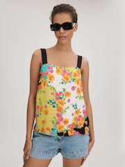 Florere Printed Square Neck Cami - Image 1 of 6
