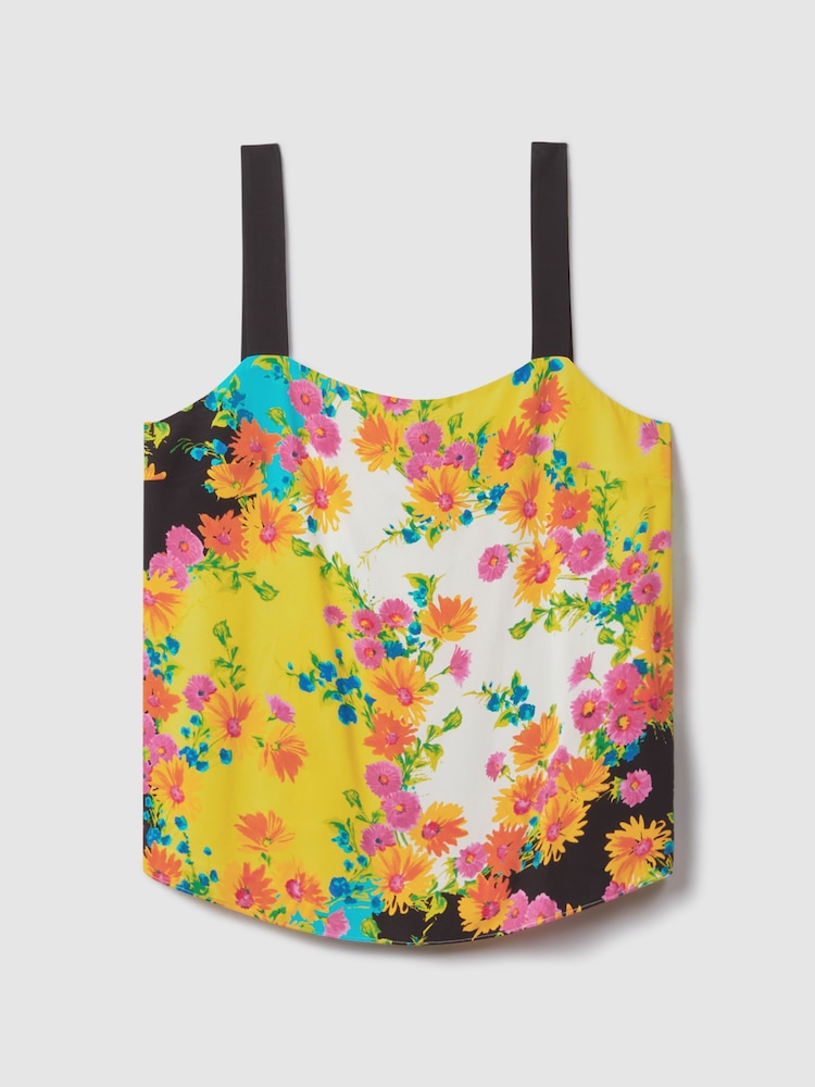 Florere Printed Square Neck Cami - Image 2 of 6 Florere Printed Square Neck Cami - Image 2 of 6