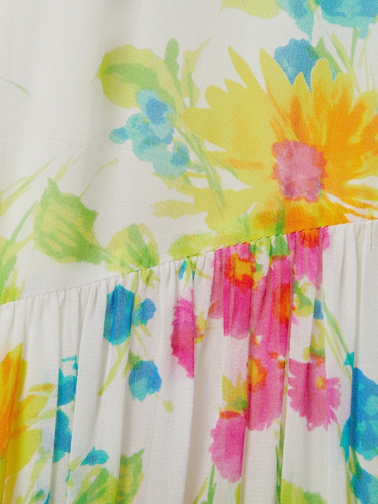 Bedrucktes Midi kleid „Florere“ mit Krawatte - Bild 6 von 6 Bedrucktes Midi kleid „Florere“ mit Krawatte - Bild 6 von 6