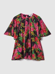 Florere Printed Flare Sleeve Blouse - Image 2 of 6