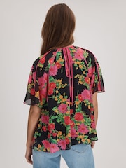 Florere Printed Flare Sleeve Blouse - Image 5 of 6