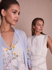 Florere Printed Tie Neck Maxi Dress - Image 4 of 9