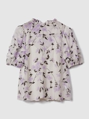 Florere Printed Puff Sleeve Blouse - Image 2 of 6
