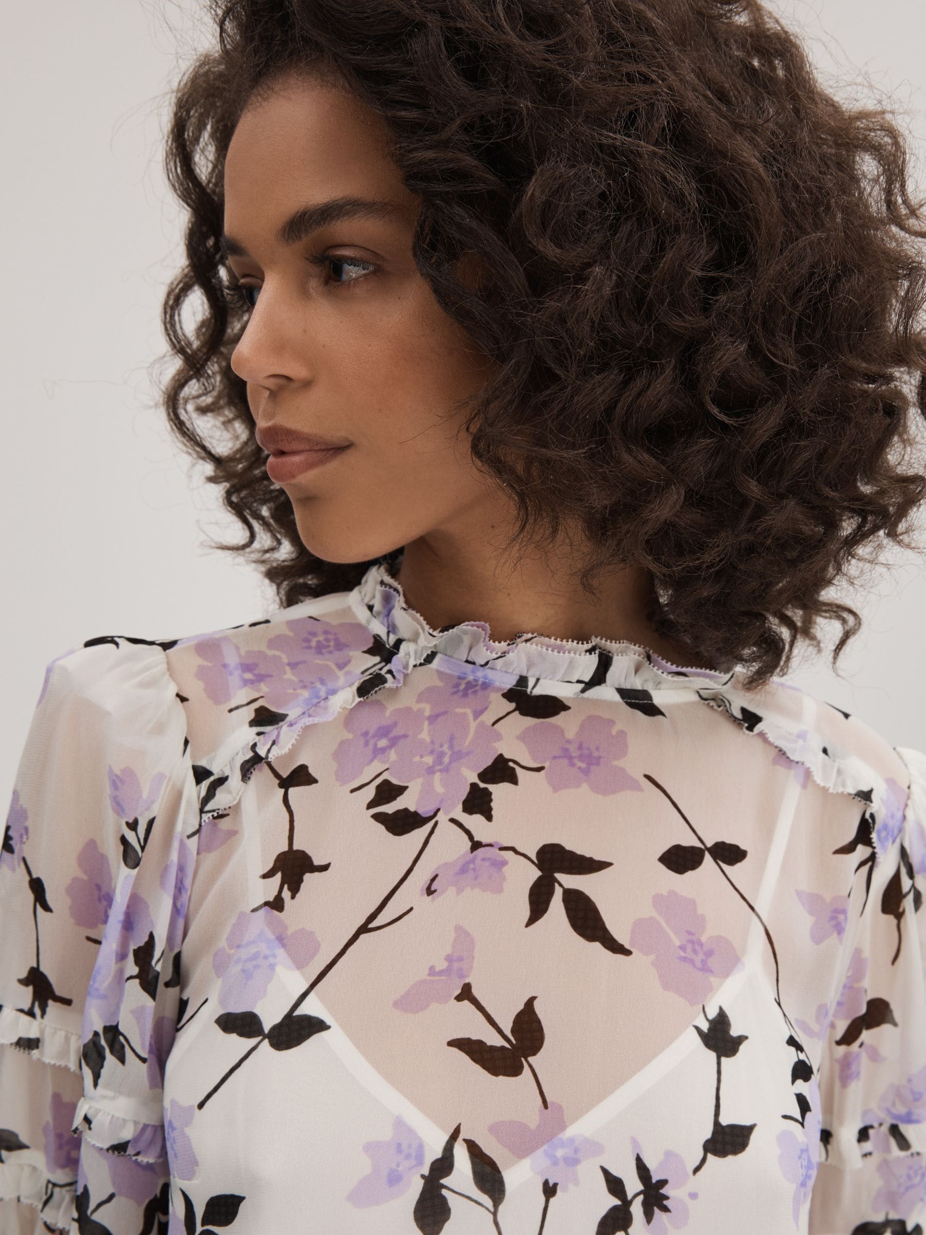 Buy Florere Printed Puff Sleeve Blouse from Next Cyprus