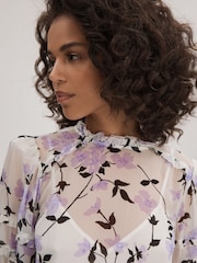 Florere Printed Puff Sleeve Blouse - Image 3 of 6