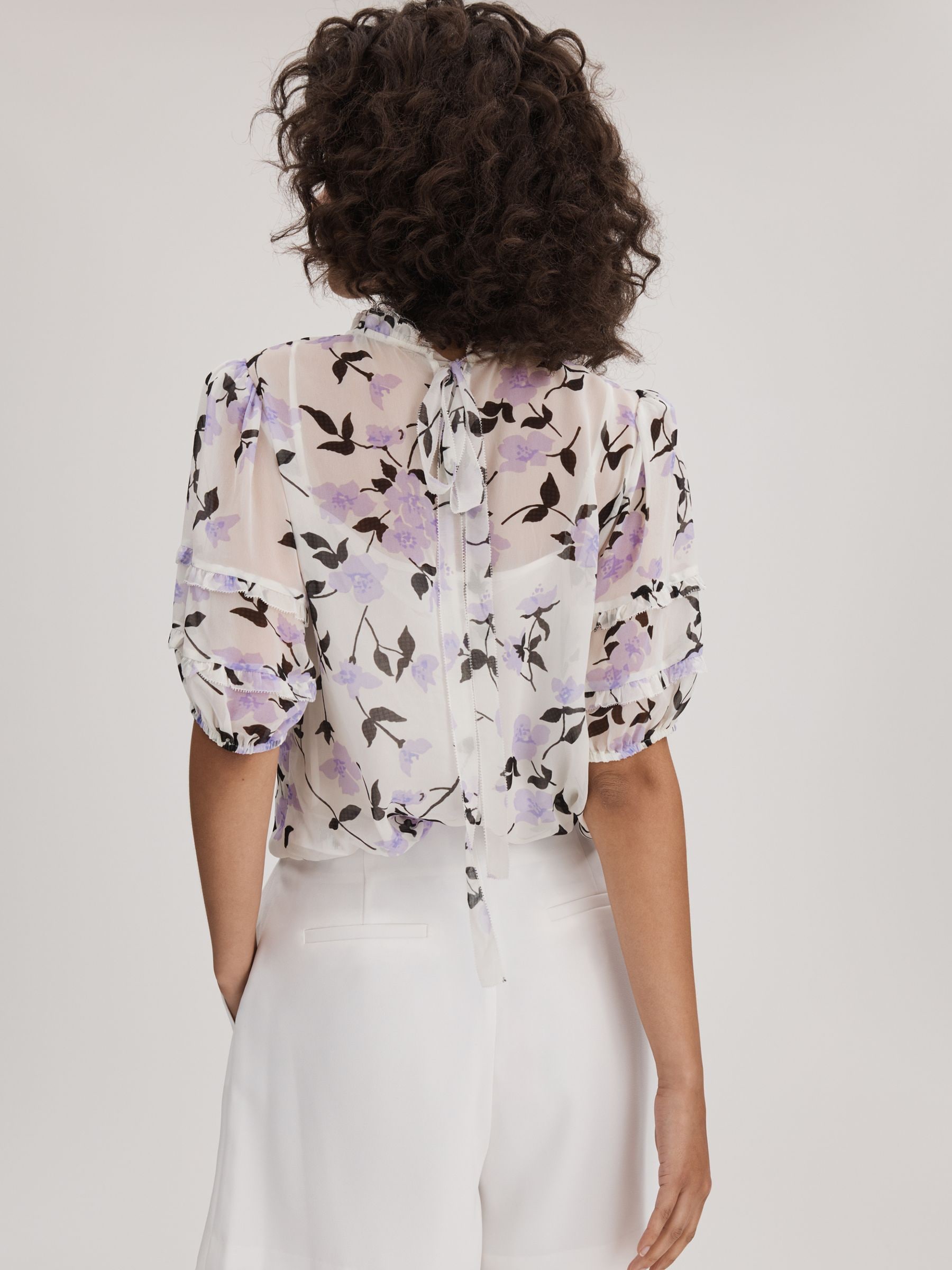 Buy Florere Printed Puff Sleeve Blouse from Next Cyprus