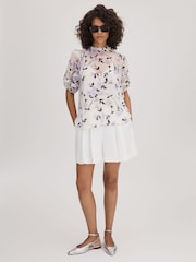 Florere Printed Puff Sleeve Blouse - Image 5 of 6