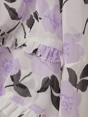 Florere Printed Puff Sleeve Blouse - Image 6 of 6