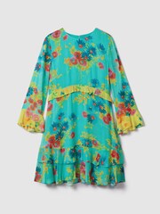 Florere Printed Ruffle Mini Dress - Image 2 of 6