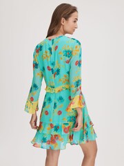 Florere Printed Ruffle Mini Dress - Image 5 of 6