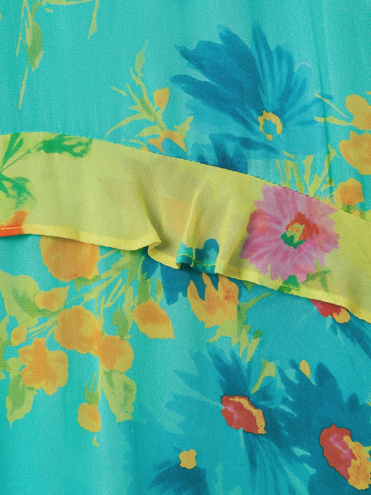 Florere Printed Ruffle Mini Dress - Image 6 of 6