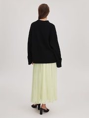 Florere Lace Pleated Midi Skirt - Image 4 of 6