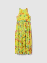 Florere Printed Ruffle Midi Dress - Image 2 of 6