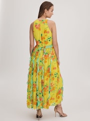 Florere Printed Ruffle Midi Dress - Image 5 of 6