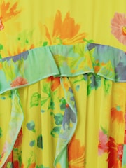 Florere Printed Ruffle Midi Dress - Image 6 of 6
