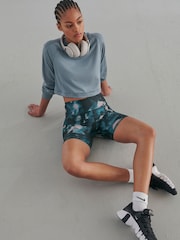 Teal Blue Soft Touch Raglan Sleeve Sweatshirt - Image 2 of 7
