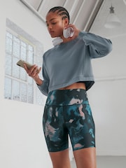 Teal Blue Soft Touch Raglan Sleeve Sweatshirt - Image 3 of 7