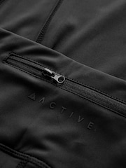 Black Running Leggings with Pocket - Image 7 of 8