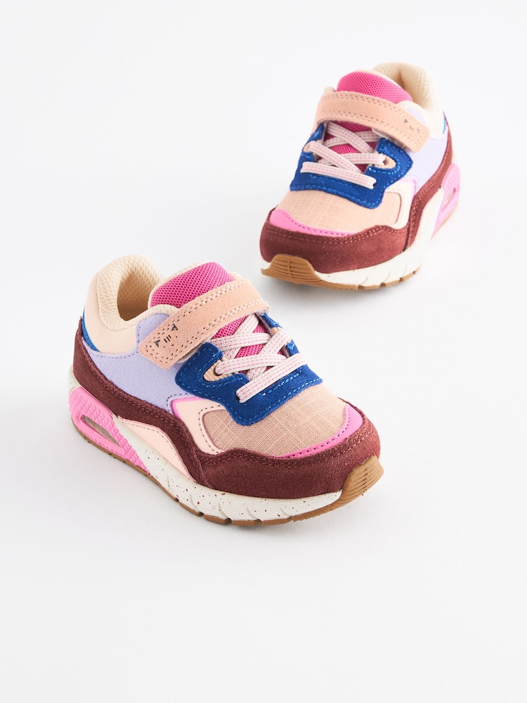 Multi Berry Elastic Lace Chunky Trainers - Image 1 of 6