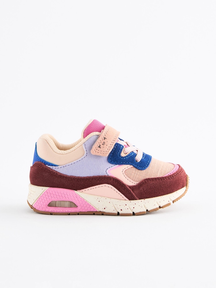Multi Berry Elastic Lace Chunky Trainers - Image 2 of 6