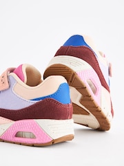Multi Berry Elastic Lace Chunky Trainers - Image 4 of 6
