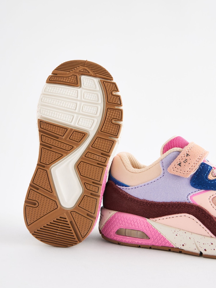 Multi Berry Elastic Lace Chunky Trainers - Image 6 of 6