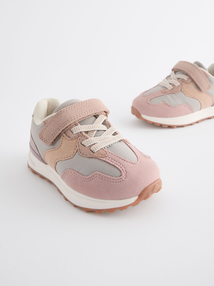 Multi Neutral Elastic Lace Chunky Trainers - Image 1 of 5