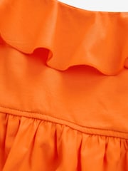 Orange - Sommer-Top mit dünnen Trägern aus 100 % Baumwolle - Bild 3 von 4