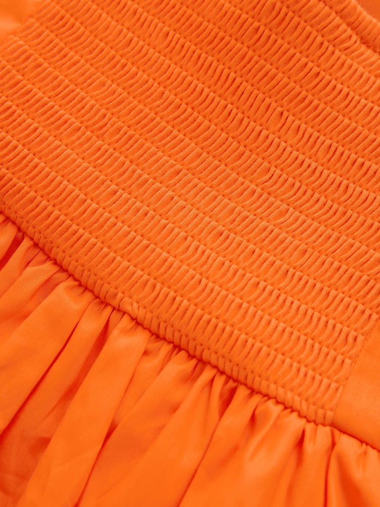 Orange - Sommer-Top mit dünnen Trägern aus 100 % Baumwolle - Bild 4 von 4