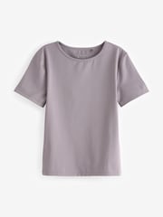Soft Purple Short Sleeve Workout T-Shirt - Image 6 of 7