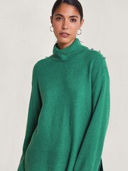 Monsoon Green Lib Longline Jumper - Image 1 of 6