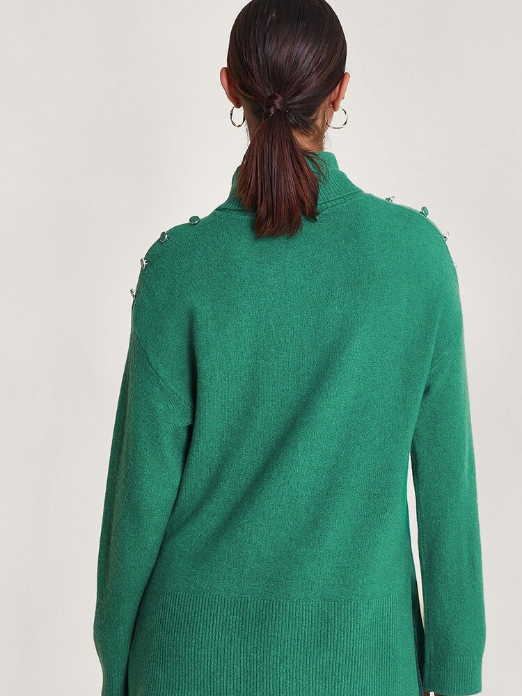Monsoon Green Lib Longline Jumper - Image 2 of 6