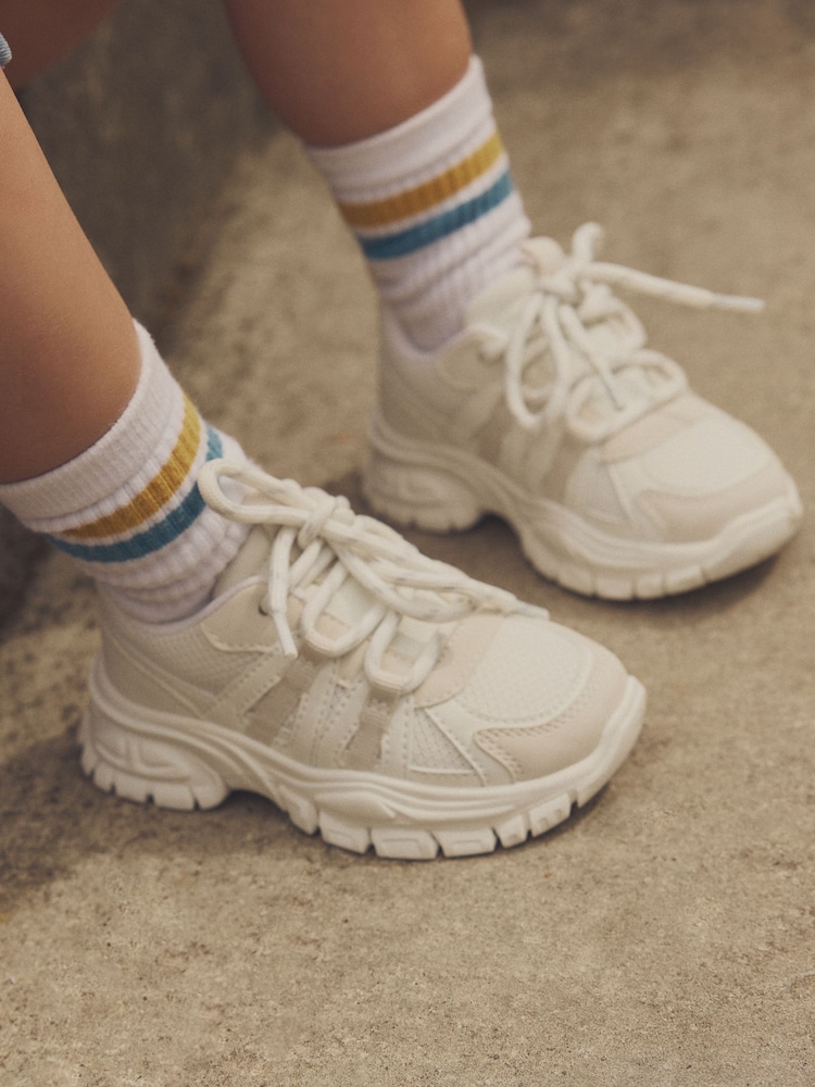 White Chunky Trainers - Image 1 of 6