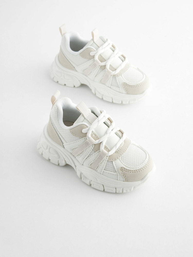 White Chunky Trainers - Image 2 of 6