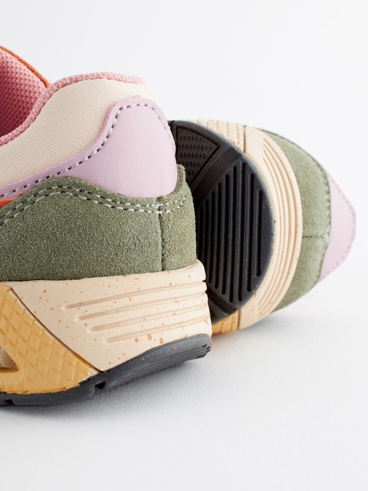Multi Elastic Lace Chunky Trainers - Image 3 of 6