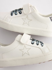 White Elastic Lace Trainers - Image 4 of 5