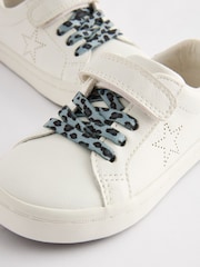 White Elastic Lace Trainers - Image 5 of 5