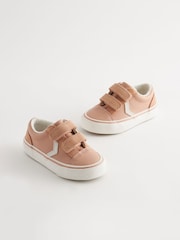 Pink Touch Fasten Strap Trainers - Image 1 of 5