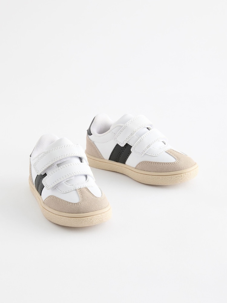 White Retro Trainers - Image 1 of 6