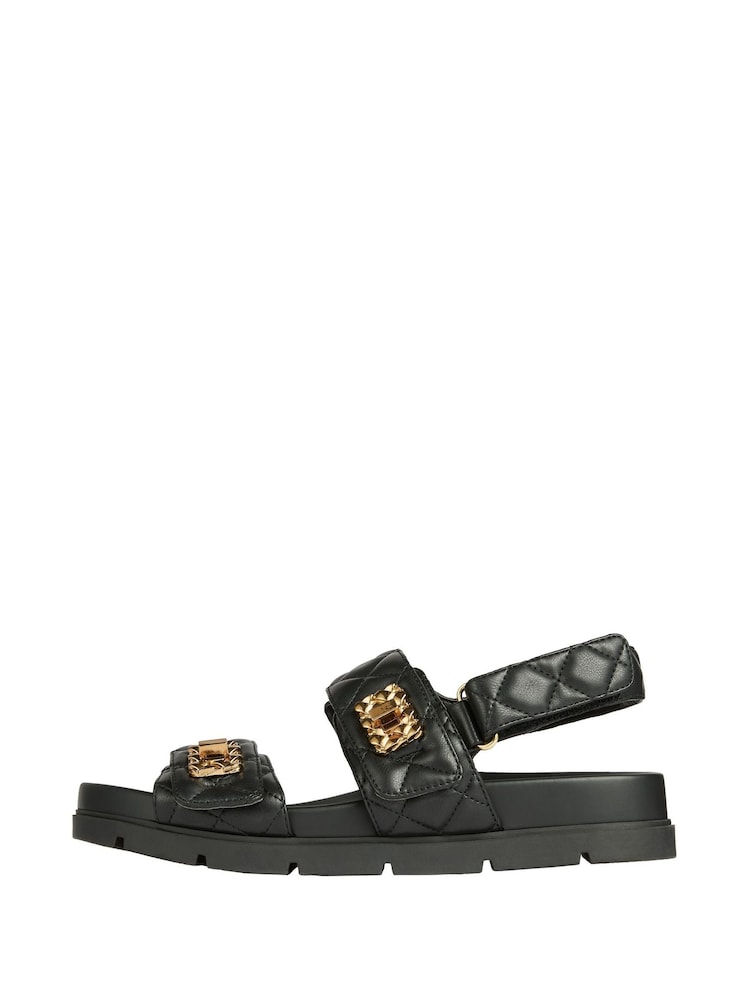 Lipsy – klobige, gesteppte Flatform-Sandalen aus Kunstleder - Bild 5 von 5 Lipsy – klobige, gesteppte Flatform-Sandalen aus Kunstleder - Bild 5 von 5