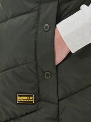 Barbour International® Boston Longline Green Gilet - Image 5 of 6