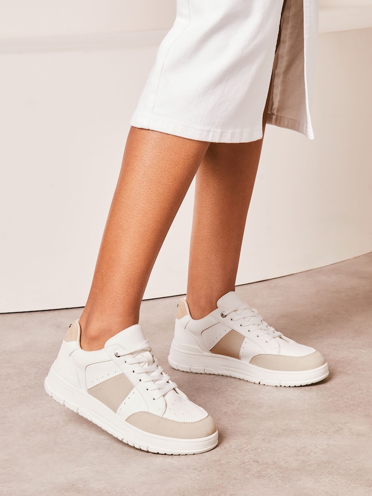 Lipsy White Chunky Runner Lace Up Trainer - Image 2 of 5