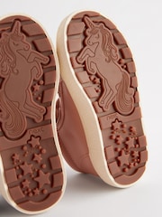 Pink Standard Fit (F) Star Touch Fasten Strap High Top Trainers - Image 4 of 6