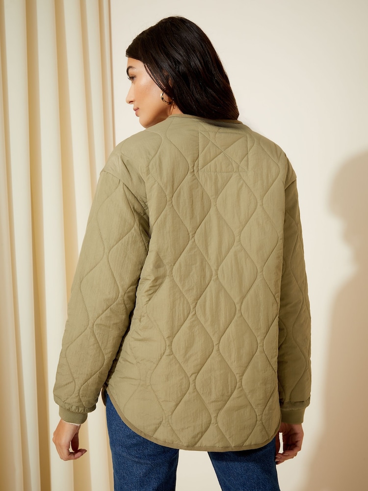 Friends Like These, gesteppte Jacke mit Reissverschluss - Bild 4 von 4
