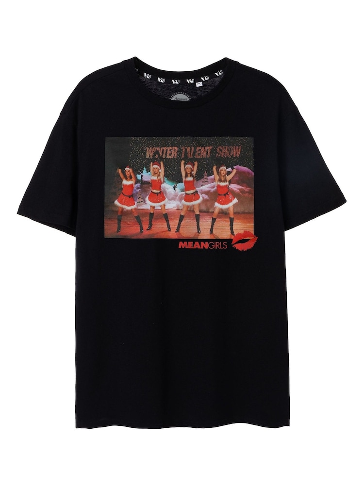 Vanilla Underground Black Mean Girls Ladies Xmas 100% Cotton T-Shirt - Image 1 of 1