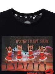 Vanilla Underground Black Mean Girls Ladies Christmas 100% Cotton T-Shirt - Image 3 of 6