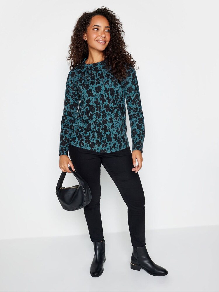 M&Co Blue Petite Jumper - Image 2 of 4 M&Co Blue Petite Jumper - Image 2 of 4